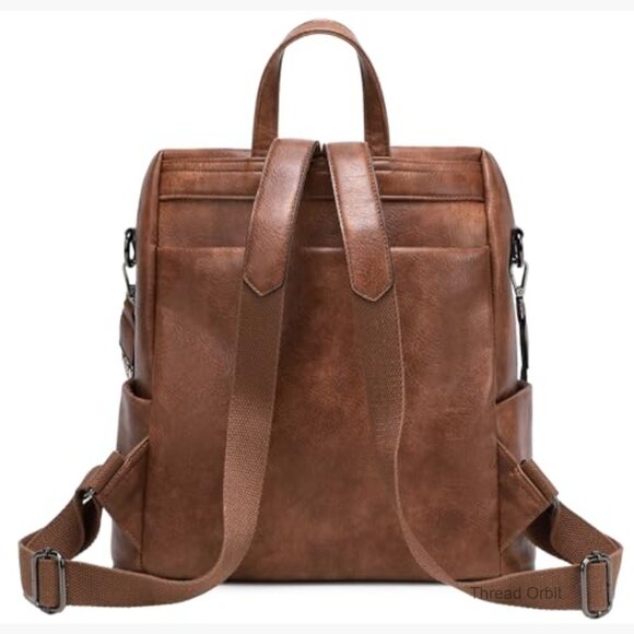 Vegan Leather Backpack Purse, 14\